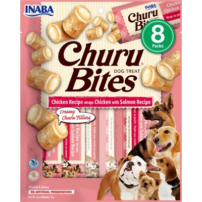 Churu Dog Bites Chicken wraps Chicken+Salmon 8 x 12 g