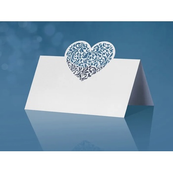 Image 1 of PartyDeco Табелка за име с изрязано сърце - Орнамент 10 бр