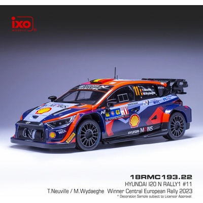 IXO Hyundai i20 N Rally1 Central European Rally 2023 11 Neuville Wydaeghe 1:18