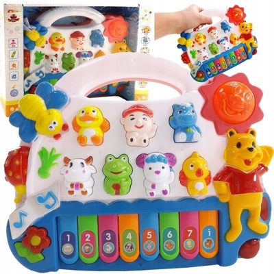 KIK Detský organový klavír so zvukmi zvierat