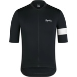 Rapha Мъжка фланелка с къс ръкав за колоездене Rapha Core Jersey Cycling jersey - Black / White (056-3756-0111)
