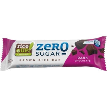 Image 1 of RiceUP! Brown Rice Bar Zero Sugar [18 грама] Тъмен шоколад