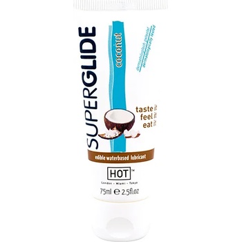 Image 1 of HOT Cosmetics Ядящ се ароматизиран лубрикант "superglide" ар. Кокос