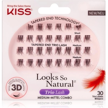KISS Look So Natural изкуствени мигли в сноп с възел Lavish 30 бр
