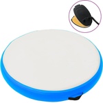 vidaXL Надуваем гимнастически дюшек с помпа, 100x100x10 см, PVC, син (92704)