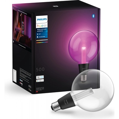 Philips Hue White and color ambiance 8720169311954 LED žiarovka E27 G125 globe 6,8W/500lm 2000-6500K+RGB