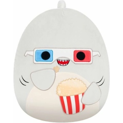 Squishmallows Šedý žralok s popcornem Gordon