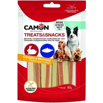 Camon Treats & Snacks Dog Sandwich králičie s treskou 80 g