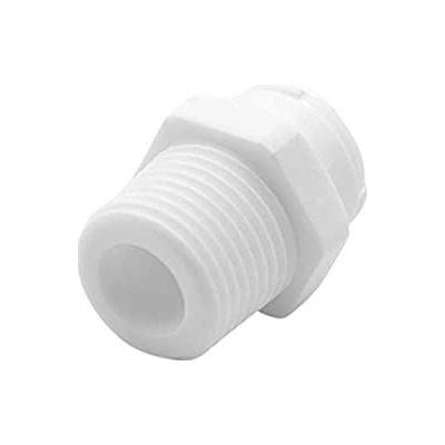 DMfit AMC0402W spojka vnějším závitem bílá (NPTF 1/8'' x 1/4'' na hadičku)