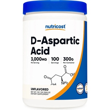 Nutricost D-Аспарагинова киселина 3000 mg 300 g прах | Nutricost (812201 (010301) NC)