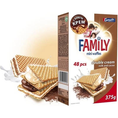 FAMILY МИНИ ВАФЛИ family МЛЯКО С КАКАО