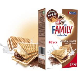 FAMILY МИНИ ВАФЛИ family МЛЯКО С КАКАО
