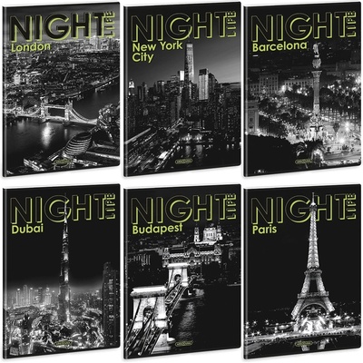 Ars Una Тетрадка с подвързия ARS UNA A/4 40 листа Допълнителна скоба Night Life 53115829 (53115829)