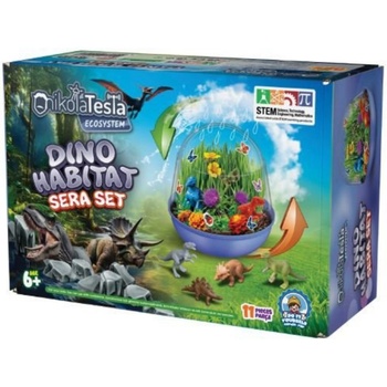 Nikola Tesla Образователен комплект Nikola Tesla - Динозавърски хабитат, 11 части (70164)