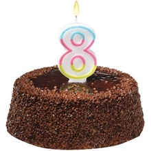 Susycard Tortová sviečka číslovka 8