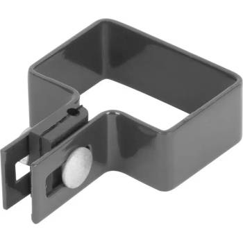 Objímka Strend Pro EUROSTANDARD, 60x40 mm, koncová, antracit, Zn+PVC, RAL7016, na hranatý stĺpik