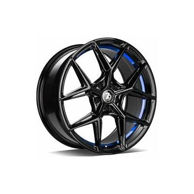 SEVENTY9 SCF-B 8x18 5x114.3 ET40 black gloss blue inner lip