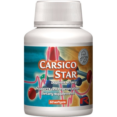 Carsico Star doplnok stravy s koenzýmom Q10 L-karnitínom a Vitamínom E 60 tobolek