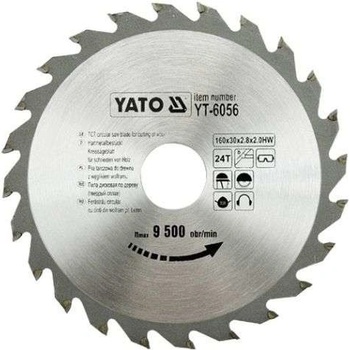 YATO pilový kotouč na dřevo 160x30 mm YT-6056