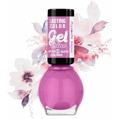 MISS SPORTY Lasting Colour Gel Shine Nail Polish, lak na nechty 567 Catwalk Plum, 7ml, 567 Catwalk