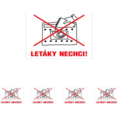 Walteco Nevhadzujte reklamy do tejto schránky 100x70mm, samolepka Množstvo: 5 ks , 20123BP1