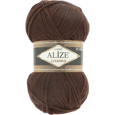 Alize Lanagold Classic 26 tmavo hnedá