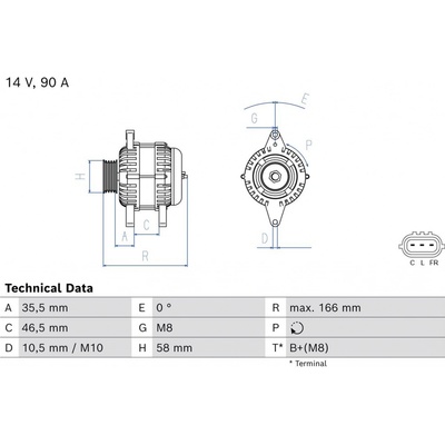 Alternátor BOSCH 0 986 085 660