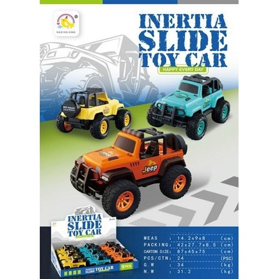 Wiky Auto džíp terénní na setrvačník 14 cm