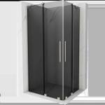 Mexen Velar Duo плъзгаща се душ кабина 100 x 90 см, графит, четкан никел - 871-100-090-42-97 (871-100-090-42-97)