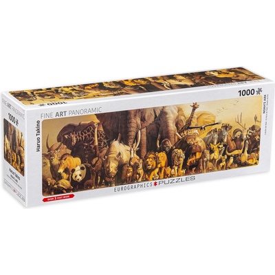 EUROGRAPHICS Панорамен пъзел Eurographics от 1000 части - Ноевият ковчег, Харуо Такино (60104654)
