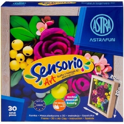 Astra Sensorio Art Modelovacia hmota s rámikom Ruže 30 farieb