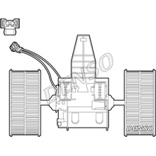 vnitřní ventilátor DENSO DEA05009