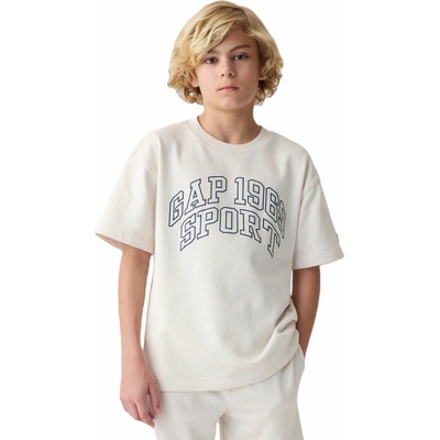 GAP INTL Logo Crew biela tmavo modrá