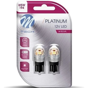 m-tech LED LB835 W5W 5xSMD2835 White крушка к-т (LB835W-02B)