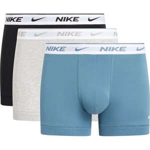 Nike Мъжки боксерки Nike 3 Pack Everyday Cotton Trunks Mens - Black/Grey/Blue