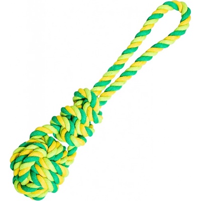 HipHop Dog Přetahovadlo míč s uzlem bavlněné 23 cm