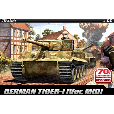 Academy Pz.Kpfw.VI Tiger I Mid Version Anniv.70 Normandy Invasion 1944 Model Kit 13287 1:35