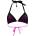 PUMA 701237615 Triangle bikini top - Purple (Electric Orchid / Black)