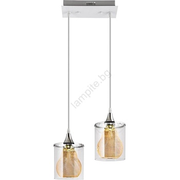 Venti LED Пендел 2xLED/5W/230V бял/прозрачен (VE0078)