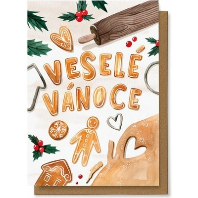Přání Chaukiss Veselé Vánoce - Perníčky