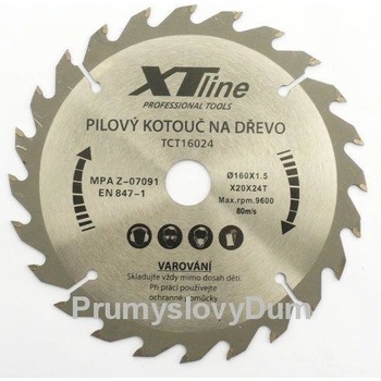 XTline TCT21024 Pílový kotúč 210 x 30 mm 24 zubov SŠ