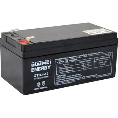GOOWEI ENERGY 12V 3,4Ah OT3.4-12