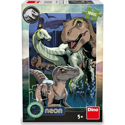 DINO Jurský Svět Xl Neon 100 dílků