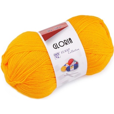 Pletací příze Gloria 50 g Varianta: 15 (54460) hořčicová, Balení: 1 ks 43209/84236/206801