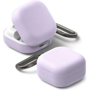 Ringke Силиконов калъф за слушалки Samsung Galaxy Buds 4 / 4 Pro от Ringke Silicone - Light Purple (8800328816794)