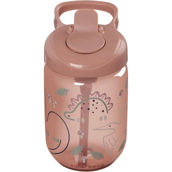 Vital Baby Неразливаща чаша със сламка Vital Baby - Розова, 350 ml (V-445102)