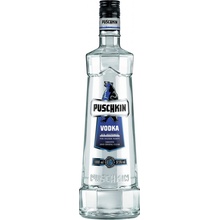 Puschkin Vodka 37,5% 1 l (čistá fľaša)