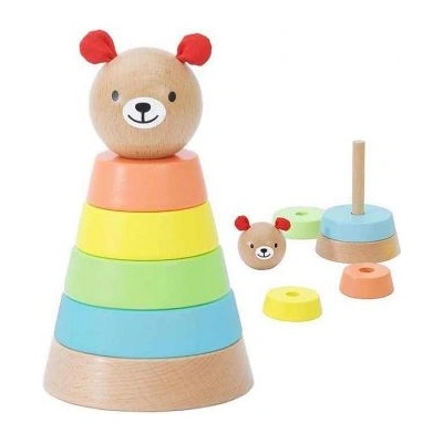 Classic world - Дървена играчка за нанизване - Мече (CW20100)