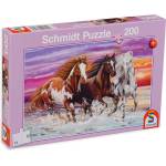 Schmidt Spiele Пъзел Schmidt от 200 части - Конете и залезът (56356)