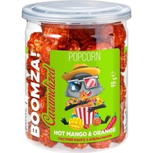 Boomza karamelizovaný popcorn s příchutí pikantního manga a pomeranče 90g